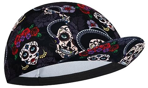 BikingBros Cappelli da Ciclismo per Casco Leggero con Cappe da Ciclismo per Sotto il Casco Unisex, Taglia unica