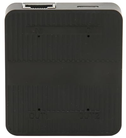 ciciglow Répartiteur Ethernet 1000 Mbps, RJ45 1 Entrée 2 Sorties, alimenté par USB C, Répartiteur LAN à Signal Stable avec Câble USB, Compatible avec Cat8, Cat7, Cat6, Cat5 pour Switch,