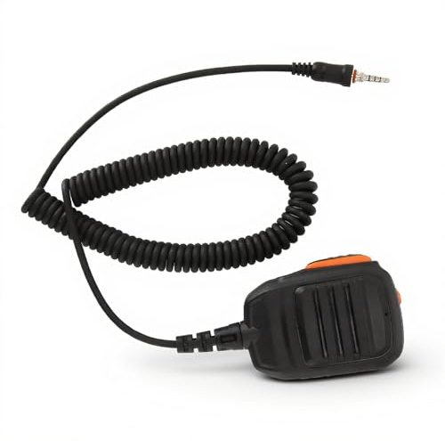 ASHATA Walkie Talkie Handhögtalare mikrofon, vattentät 2-vägs trådlös mikrofon för IC M M25