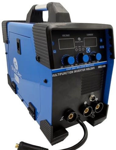 MIG 140 Inverter Welder 3in1 MMA ARC TIG Lift Gas GASLESS Welding KIT 140A