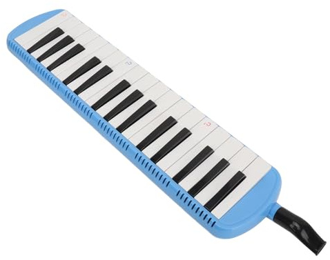 SPYMINNPOO Melodica mit 32 Tasten, Melodica f¨¹r Sch¨¹ler, Kinder, Anf?nger, mit Mundst¨¹ckrohr und Aufbewahrungstasche (Blue)