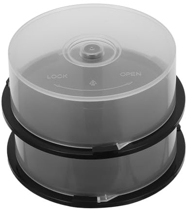 Zerodeko CD Aufbewahrungssystem mit 2 Pp Aufbewahrungsboxen für 25 Scheiben Langlebig und Platzsparend für Riegel und Dormitory