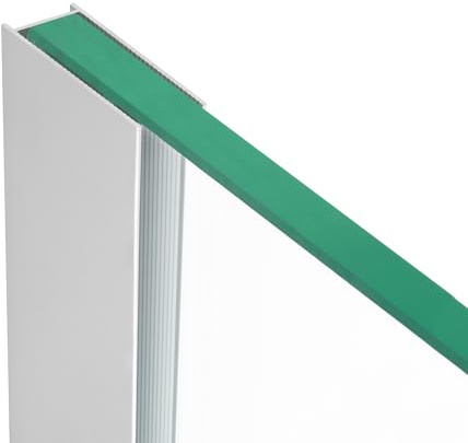 Moments of Glass Alu Wandprofil chrom für 10 mm Glas | 180 cm U-Profil für Duschabtrennung & Walk-In-Dusche | Duschprofil Aluminium rostfrei