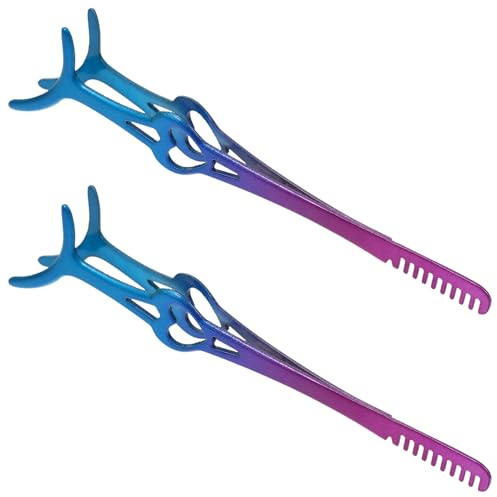 Ipetboom 2-teiliges Wimpernzangen-pinzettenwerkzeug – Zubehör Für Wimpernverlängerung Wimpernpinzette Für Frauen Und Männer Augenbrauen-pinzettenkamm Beauty-tools