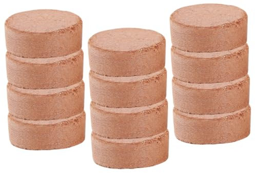Gatuida 60stücke Erde Nährbodenblöcke Für Zimmerpflanzen Sukkulenten Torfblöcke Pflanzerde Quellerde Blumenerde Kakteenerde Torf
