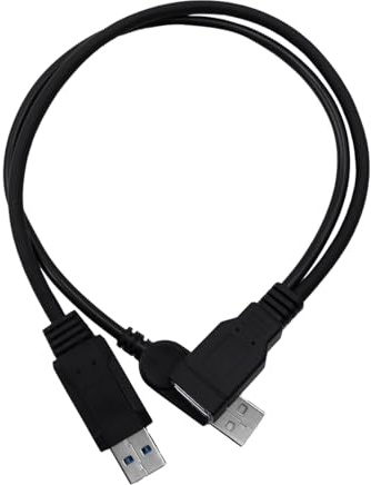 Nicear USB 3.0 Hembra A Doble USB Macho Cable De Extensión De Energía Y Datos Extra Adaptador Transferencia De Datos Cable Divisor USB Y Doble