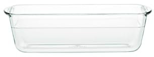Gerlach 1760 Molde de 1,5 l de vidrio de borosilicato resistente al calor, molde para tartas, molde para pan, molde para horno, rectangular, 25 x 11 cm, para horno, congelador, flujo