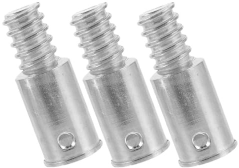 POPETPOP 3 Stück 19mm Aluminiumlegierung Gewinde Verbinderset Fester Gewindekopf Teleskop Und Besenstieladapter Verlängerungsstangenaufsatz Für Mopps Und Besen