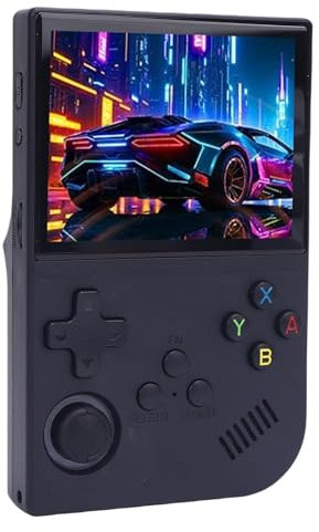 XGB36 Retro Handheld Game Console, 3,5 Zoll 640x480 Bildschirm mit Integrierten 15000 Klassischen Spielen Open Source Linux -System Video Spielekonsole, 3500mah (64G)