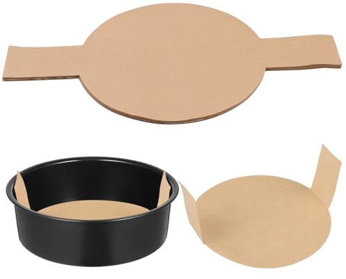 UKCOCO 100feuilles Papier Sulfurisé Pour Moules Ronds Antiadhésif Pour Gâteaux Cheesecakes Et Friteuses à Air De Cuisson Sûres Et