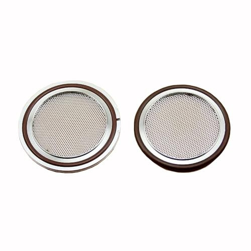 SS304 Vacuum Centering Ring with Screen for ISO63 ISO80 ISO100 - Tri Clamp Compatible Filter Bracket(Iso63)