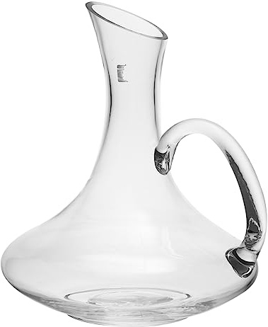 Carafe à Vin Rouge 1500ml en Verre avec Poignée, Versement Facile | 1 Pièce, Capacité 1500ml, Toucher Confortable et Nettoyage Simple, pour Servir le Vin au Quotidien