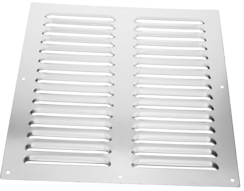 FUTUREORYY Ventilation Aluminium pour Ventilateur Extraction Cache Radiateur Métallique Durable Louvered pour Salle de Bain et Plafond Facile à Installer Résistante Aux Intempéries