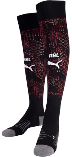 PUMA RB Leipzig Stutzen Socken (DE/NL/SE/PL, Numerisch, 35, 38, Regular, Regular, black/red)