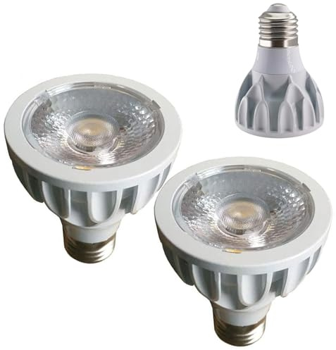 Sxminer PAR20 LED Bulb 12W, Recessed Narrow Flood Light, COB Spotlight (100W Halogen Equivalent) E26 Medium Base for Recessed Lighting, 3000K Warm White Kitchen Ceiling Light, AC85-265V, 1200LM,2 Pack