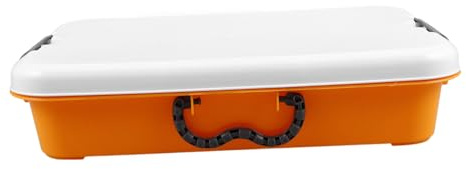 LALADEFIEE Boîte de Rangement avec Couvercle Bac à Sable Portable pour Garçon Fille Boîte de Stockage Multifonction avec Poignée pour Jouets et Activités Extérieures