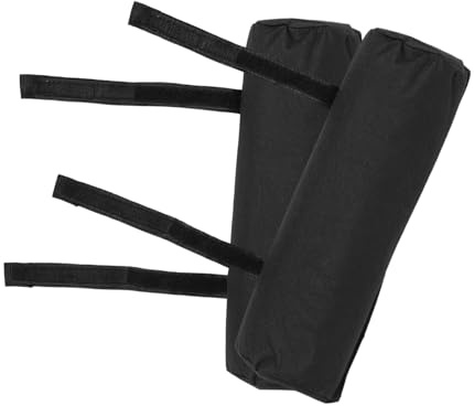 DOITOOL Cuscini Bracciolo Sedia Pieghevole 2 Pezzi Nero | Copri Braccioli Sedia Ufficio, Regolabili Impugnatura Comoda, per Comfort e Supporto