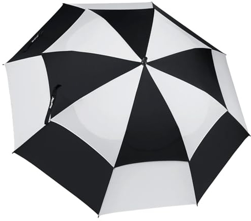 Bag Boy Telescopic Wind Vent Umbrella - Black/White