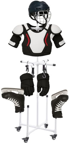 AceOrbit Hockey Drying Rack Ice Hockey Gear Drying Stands Tactical Work Equipment Stands Metal Sports Gear Dry Rack Storage for Storing Sports Equipment