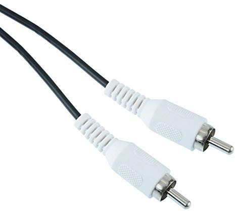 Cavo RCA maschio a maschio, prolunga audio AV (0,5 m - 10 m) giallo, rosso, bianco e nero 1 m bianco