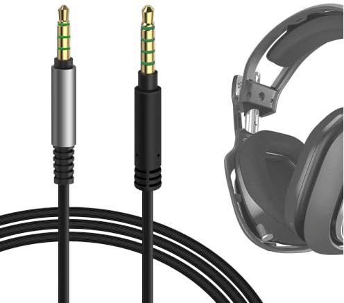 GEEKRIA Audiokabel kompatibel mit Astro A40tr, A40, A30, A10 Gen 2 und A10 Gaming-Headsets, 3,5-mm-AUX-Ersatz-Stereokabel (1,7 m)