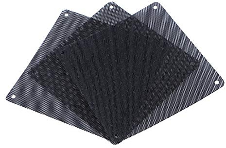 Gelid Solutions Mesh 140 dammfilter – utmärkt luftflöde – tvättbart och återanvändbart – Lämplig för alla 140 mm fläktar – Innehåller 3 x mesh 140 mm