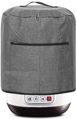 Housse De Protection Pour Robot, 38.7x38CM Housse Anti-Poussière Pour Autocuiseur Sac De Protection Rond Avec Poche Et Poignée Couverture De Poêle Frite L'air Pour Friteuse Air Cuiseur Riz Électrique