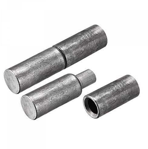 sourcing map Soldadas Barril Bisagras, 88mm x 20mm Macho a Hembra Hierro Bisagra Pasador para Metal Hogar Portón Puerta Ventana 4 Pares