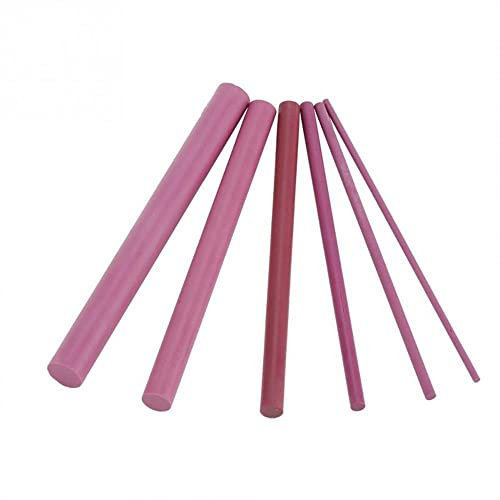 6PCS 3000 Grits Ruby Sharpening Stone Cylindrical Whetstone Sharpener Professional Polishing Grinding Tool