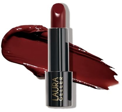 LAURA GELLER NEW YORK Modern Classic Lipstick (Berry Bliss) - Long Lasting Lipstick for Ultra-Rich Colour and a Luxurious, Lightweight Feel - Anti-Feathering Cream Finish