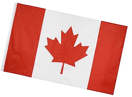 Parliky Parata Bandiera del paese Bandiere del Canada Bandiera del tifo 3x5 Bandiera del Canada Bandiera Usa Bandiera Nazionale per Camera Bandiere da Giardino Bandiere Sport Gioco Bandiera Grandi