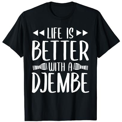 African Dums Percussion Djembe Schlagzeug Schlagzeug Djembespieler T-Shirt