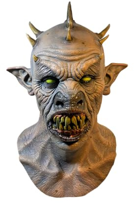 Trick Or Treat Studios Gothic Demon Maske - Gargoyle Vollmaske aus Latex - Horror Verkleidung für Halloween, Karneval & Motto-Party
