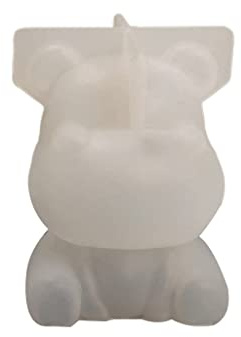 CASNO Silikonform, 3D-Nilpferd, Löwe, großes Ohr, Ornament, Basteln, Silikonform, geeignet für Epoxidharz, DIY, Handwerk, Schmuckherstellung, Heimdekoration