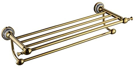 Handdukshållare All Mässing Badrumshårdvara Handduksstång Stånghylla, Handdukshållare Badrumstillbehör Guld Handdukshylla