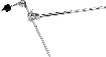 VICASKY Soporte Ajustable para Zinc Platillos de Diseño Aleación de Versátil y Metálico Fácil Instalación, Brazo en Color Plata para Batería
