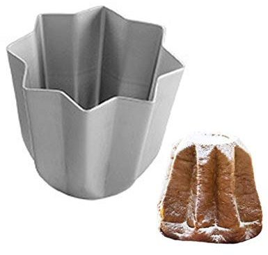 Stampi per torte in lega di alluminio argentato a forma di stella Stampi per pane Pandoro italiano Strumenti da cucina per cottura Teglie per mousse Stampi per torte originali