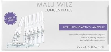 Malu Wilz Hyaluronic Active+ Ampoule Set 7x2ml - Hyaluron Ampullen Gesicht - Intensiv feuchtigkeitsspendendes Konzentrat - Hyaluron Serum für jugendliche Haut