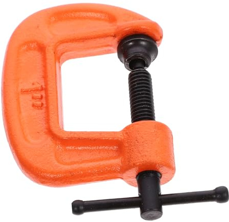 HOMOCONO 4pcs Steel C-clamp Set 1 Inch Adjustable and Reliable Clamps for Model Making and Projects, for DIY Enthusiasts and Professionals