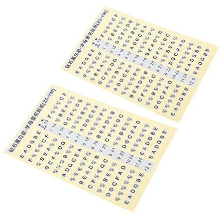 ibasenice 2pezzi Adesivi per Scale di Chitarra Decalcomanie per Note sulla Tastiera della Chitarra Accessori Pratici per Principianti e Apprendimento Efficiente