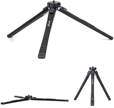Zeadio Trépied Métallique Professionnel Robuste - Support Universel Réglable pour Table (Charge 40 kg / 88 LB) - Appareil Photo, Gimbal, Caméra Action, Caméscope, Microphone, Lumière LED, etc