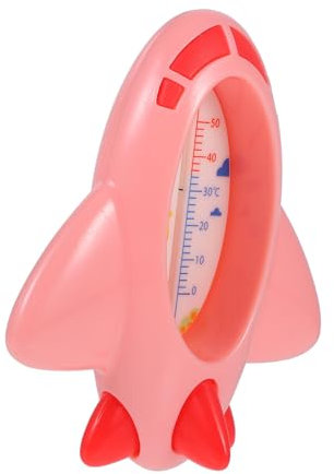 UPKOCH Badethermometer Flugzeug-design Präzises Wasserthermometer Für Babywanne Schneller Temperaturmesser Mehrfach Verwendbar Als Raumthermometer Kindersicheres Bade-spielzeug Rosa