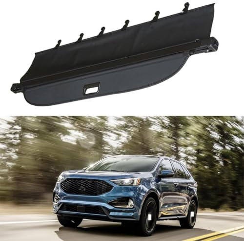 LZWLZW Housse Colis Cargo Coque pour Ford Edge 2015-2021, Cache-Bagages Rétractable Étagère De Coffre Rideau de Rangement Accessoire