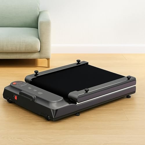 XEO HOME 180° Foldable Walking Pad Treadmill Under Desk Running Electric Machine for Home & Office with LED Display, Bluetooth Speaker, Remote & APP Control, Speed 1.0-6.0 KM/H, 120KG Weight Capacity