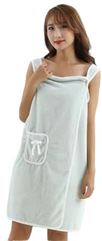 Sauna Towel Gonna in velluto corallo da indossare con tasca for asciugamano da bagno, stile fiocco, fai da te, for donne adulte, estiva, for prevenire la perdita di luce, chiusura a scatto.(Color-8)