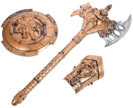 VICASKY Kinderwaffen Spielzeugset Cosplay Kinder Leichtes Kunststoff 3 Stück Schild Rollenspiel Bühnenausrüstung