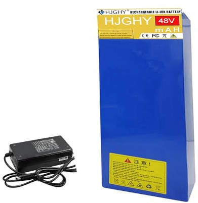 HJGHY 48v,20Ah, Batería de Litio Recargable de 48 V, 10 Ah, 12 Ah, 15 Ah, 18 Ah, 20 Ah, 4,5 Ah, 6 Ah y 8 Ah para Bicicleta eléctrica de 0 a 1000 W.