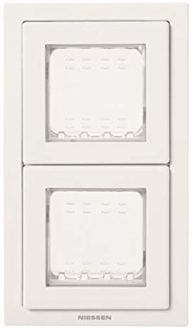 Niessen zenit - Marco ip55 2v/2m blanco