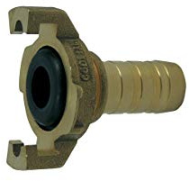 Raccord Express à queue cannelée usinée à collerette avec joint - Ø 19mm