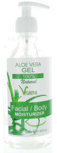 Aloe Vera Gel 100% natural (500ml) bei Sonnenbrand, Insektenstichen und Entzündungen, wirksam gegen Akne, Schuppenflechte, Neurodermitis und Rosacea - PREMIUM Qualität - made in Europe